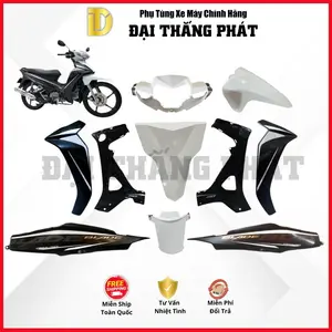 (Có bán lẻ) Dàn áo xe Blade Số K57 năm 2015 màu Trắng Đen – Phanh đĩa – NHB55 chính hãng Honda