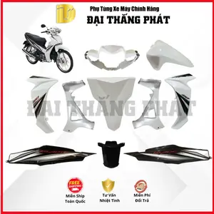 (Có bán lẻ) Dàn áo xe Blade Số K57 năm 2018 màu Trắng – Phanh đĩa – NHB55 chính hãng Honda