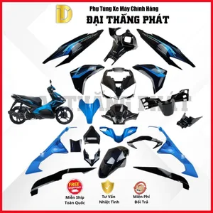 (Có bán lẻ) Dàn áo xe Air Blade 125cc (2017) K66 màu Xanh Đen B189 chính hãng Honda