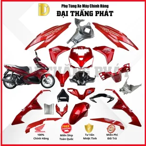 (Có bán lẻ) Dàn áo Vision 110cc K44 năm 2014 màu Đỏ đô R350 chính hãng Honda