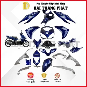 (Có bán lẻ) Dàn áo xe Vision 110cc đời đầu KZL Phanh đĩa/ Vành đúc/ CBS màu Trắng – NHB35 chính hãng Honda