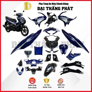 (Có bán lẻ) Dàn nhựa xe Air Blade 125cc K1F/K1G (2020-2021-2022) Phiên Bản Tiêu Chuẩn -Xanh Đen- PB421M chính hãng Honda