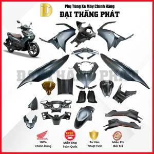 (Có bán lẻ) Dàn nhựa xe Air Blade 150cc K1F/K1G năm 2020 – Xanh Xám Đen – NH-C34 chính hãng Honda