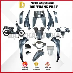(Có bán lẻ) Dàn áo Vision 110cc (2021) K2C màu Xanh Đen NHC34M phiên bản cá tính chính hãng Honda