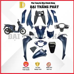 (Có bán lẻ) Dàn áo Vision 110cc (2023) K2C phiên bản Đặc Biệt-Màu Xanh Đen-PB434M chính hãng Honda
