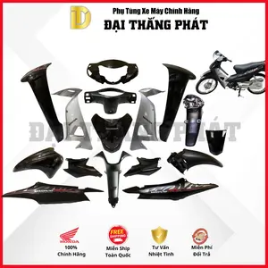 (Có bán lẻ) Dàn áo Wave Alpha 100cc năm 2011 Màu Đen NH-A69 chính hãng Honda