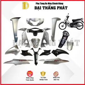 (Có bán lẻ) Dàn áo Wave Alpha 100cc năm 2011 Màu Bạc NH-411M chính hãng Honda