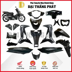 (Có bán lẻ) Dàn áo xe Future 125cc K73 năm 2022 Vành Đúc – Đặc biệt – Màu Đen mờ/ Đen nhám – NHA76 chính hãng Honda