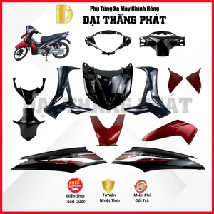 (Có bán lẻ) Dàn áo Future 125cc KYZ (2016-2017) – Màu Đen Đỏ – NHB25K chính hãng Honda