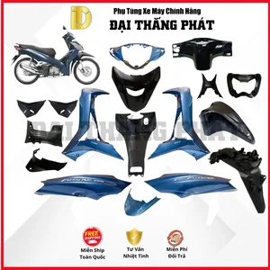 (Có bán lẻ) Dàn áo xe Future 125cc K73 năm 2022 Vành Nan Hoa (Phanh Đĩa) – Cao cấp – Màu Xanh – PB389 chính hãng Honda