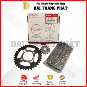 Bộ nhông xích | nhông sên (NSD) cho xe Honda, Yamaha chính hãng - xe Wave Alpha, RS, RSX, Blade Số, Future, Sirius, Jupiter, Taurus, Exciter....